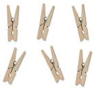 PartyDeco Klamerki drewniane, naturalne drewno, 20 sztuk - Gadżety dla niej i dla niego - miniaturka - grafika 3