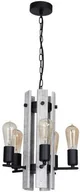 Lampy sufitowe - Luminex Lampa wisząca Gera 8281 lampa sufitowa 5x60W E27 czarna (8276) - miniaturka - grafika 1