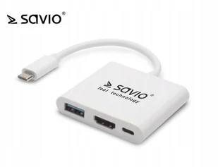 SAVIO Hub SAVIO AK-48 3w1 - Huby USB - miniaturka - grafika 2