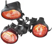 Ogrzewacze tarasowe - Eurom Ogrzewacz tarasowy Parasol Heater 1500, czarny 1500 W 333329 - miniaturka - grafika 1