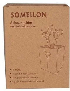 STOJAK NA NOŻYCZKI SREBRNY 133301 - Pozostałe akcesoria fryzjerskie - miniaturka - grafika 3