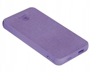 Hama Powerbank Power Pack Fabric 10 10000 mAh Fioletowy - Powerbanki - miniaturka - grafika 2