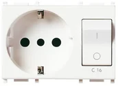Inne akcesoria elektryczne - 3M Gniazdo 2P+E 16A P30 z wyłącznikiem C16 14276 - miniaturka - grafika 1