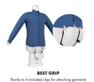 Klarstein Klarstein ShirtButler Deluxe, urządzenie do automatycznego suszenia i prasowania, 1250 W CDR1-Shirtbutler Del - Parownice do ubrań - miniaturka - grafika 7