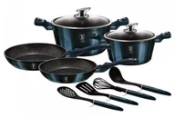 Zestawy garnków i patelni - Berlinger Haus Zestaw garnków Metallic Line Aquamarine Edition BH/6143 10 elementów) - miniaturka - grafika 1