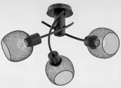 Lampy sufitowe - Alfa Sosnowscy Nowoczesna lampa sufitowa WATSA 3xE27 wys. 27cm czarny 25793 - miniaturka - grafika 1