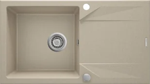 Deante EVORA zlewozmywak 1-komorowy z ociekaczem piaskowy ZQJ7113 - Zlewozmywaki - miniaturka - grafika 17