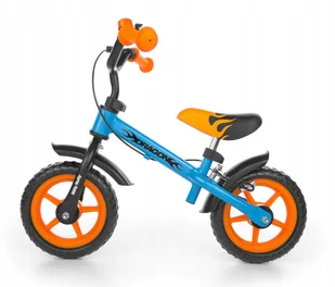 Rowerek biegowy Dragon z hamulcem blue-orange - Rowerki biegowe - miniaturka - grafika 9