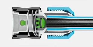Cellfast Szybkozłącze z funkcją stop Ergo 3/4'' 53-125 - Węże ogrodowe i zraszacze - miniaturka - grafika 3