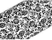 Okleiny - Gekkofix Folia Okleina Meblowa Samoprzylepna ORNAMENT BIAŁO-CZARNY 67x50 W21 W21-067-0050 - miniaturka - grafika 1