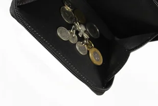 PolskaGalanteria.pl Portfel Damski Skóra Ekologiczna POLSKAGALANTERIA Średni Z Suwakiem Piórnik CZARNY WĄŻ B1 - Portfele - miniaturka - grafika 8