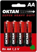 Baterie i akcesoria - Oktan Oktan baterie cynkowe AA R6 1,5V 4szt. - miniaturka - grafika 1