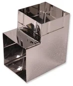 Rury i kanały wentylacyjne - AKPO Kolanko kanału wentylacyjnego PROSTOKĄTNE 90° 90 x 90 mm AKPO - miniaturka - grafika 1