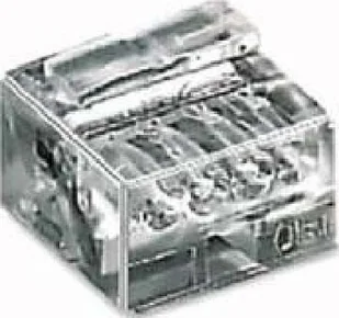 WAGO Złącze do puszki podtynkowej WAGO 243-144 0.13-0.2 mm Ilość PIN 4 1000 szt przezroczysty - Kostki, złączki, wtyczki - miniaturka - grafika 2