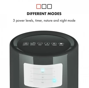 Wentylator Klarstein Highrise wentylator nawilżacz i oczyszczacz powietrza szary XJ6-Highrise-B - Wentylatory - miniaturka - grafika 7