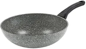 Woki - Barazzoni monolitica Barazzoni saltapasta/Wok Stone efekt monolitica w specjalnym aluminium, powłoka marmotech z aluminium/stal indukcyjna  28 cm, Made in Italy, aluminium, szary, 85515612889 - miniaturka - grafika 1