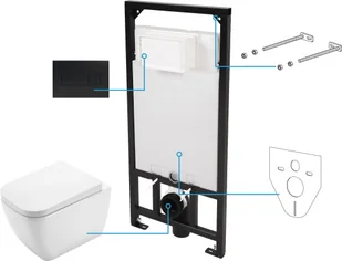 Deante Zestaw 6w1 HIACYNT CDHN6ZPW - Stelaże i zestawy podtynkowe do WC - miniaturka - grafika 3