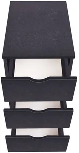 vidaXL Szafka z szufladami 33 x 45 x 60 cm czarna 245726 - Szafy biurowe - miniaturka - grafika 5