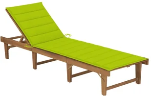 vidaXL Składany leżak z poduszką lite drewno akacjowe 3064164 - Leżaki ogrodowe - miniaturka - grafika 37