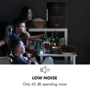 Klarstein Beersafe XL Onyx lodówka na napoje A+ + LED 4 metalowe ruszty szklane drzwi - Szafy i witryny chłodnicze - miniaturka - grafika 8