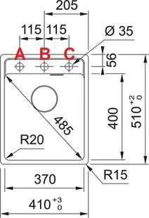 Franke Główny Zlewozmywak MRG 610-37 cappuccino 114.0661.780 114.0661.780 - Zlewozmywaki - miniaturka - grafika 2