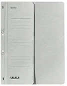 Koszulki na dokumenty - Falken oesenhefter z kartonu z recyklingu, szary 80000508 - miniaturka - grafika 1