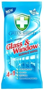 Green Shield Chusteczki do czyszczenia powierzchni szklanych Glass&Window 4w1, 50 szt. - Środki do kuchni i łazienki Green Shield Chusteczki do czyszczenia powierzchni szklanych Glass&Window 4w1, 50 szt. - Środki do kuchni i łazienki - miniaturka - grafika 1