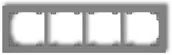 Klawisze i ramki - Karlik Deco szary mat ramka 4-krotna 27DR-4 27DR-4 - miniaturka - grafika 1