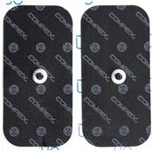 Meble i wyposażenie gabinetów medycznych - Compex Elektrody pojedyncze EasySnap 5cm x 10cm do elektrostymulatorów Compex - 2 sztuki (Compex 42222) - miniaturka - grafika 1