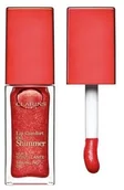 Błyszczyki do ust - Clarins olejek do ust z drobinkami 7 ml - Nr 07 Red Hot - miniaturka - grafika 1