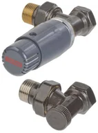 Akcesoria grzewcze - Luxrad Zestaw termostatyczny KĄTOWY 1/2" - miniaturka - grafika 1