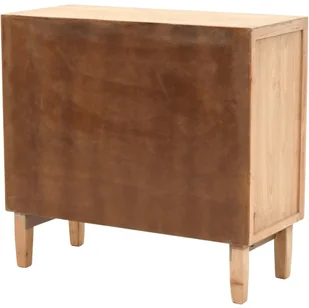 vidaXL Szafka z szufladami, lite drewno jodłowe, 80 x 36 x 75 cm - Komody - miniaturka - grafika 7