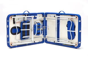 Bodyfit Stół łóżko do masażu Aluminiowe 3 segmentowe niebieskie XXL 551 Łóżko XXL - Stoły i łóżka do masażu - miniaturka - grafika 14