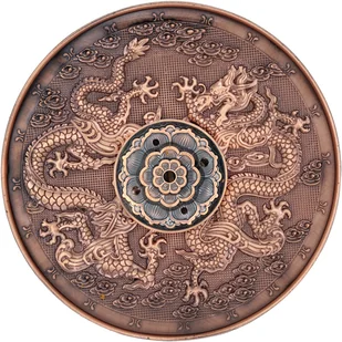 Podstawka do kadzideł metalowa - taniec smoków 2 15694 - Kadzidła i dodatki - miniaturka - grafika 3