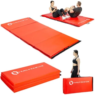 HMS Materac gimnastyczny składany 240 x 120 x 5 cm MGS01 czerwony 17-44-285 - Maty do ćwiczeń - miniaturka - grafika 17