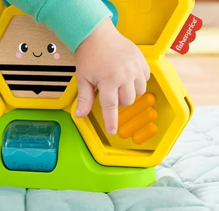 FISHER PRICE Kolorowa Pracowita Pszczółka GJW27 - Zabawki sensoryczne - miniaturka - grafika 7