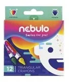 Kredki świecowe trójkątne 12 kolorów NEBULO - Przybory szkolne - miniaturka - grafika 2