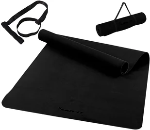 Movit CZARNA MATA TPE 190x100x0,6cm DO ĆWICZEŃ FITNESS - Maty do ćwiczeń - miniaturka - grafika 3