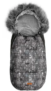 Sensillo Śpiworek Do Wózka Olaf Czarny Wzory 100x45 - Śpiworki dla dzieci - miniaturka - grafika 3