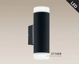 Eglo Kinkiet LAMPA elewacyjna RIGA-LED 10W 96505 zewnętrzna OPRAWA ogrodowa TUBA ścienna outdoor IP44 czarna 96505 - Lampy ogrodowe - miniaturka - grafika 5