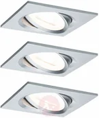 Oprawy, klosze i abażury - Paulmann Spot Nova 3 szt. kanciasta, aluminiowa - miniaturka - grafika 1