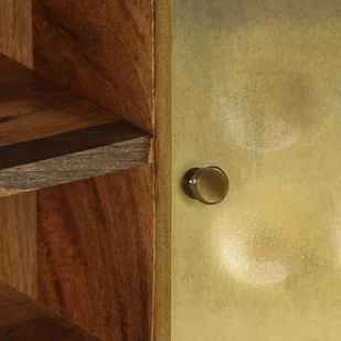 vidaXL Szafka pod telewizor, lite drewno mango, 120 x 30 x 45 cm - Szafki RTV - miniaturka - grafika 3