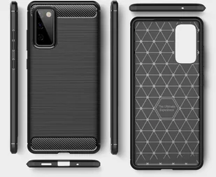 Samsung Braders Etui Carbon Case + Szkło Hartowane do Galaxy S20 FE - Etui i futerały do telefonów - miniaturka - grafika 2
