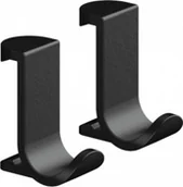 Wieszaki łazienkowe - Hansgrohe 27914670 WallStoris Wieszak na ręcznik szeroki czarny matowy - miniaturka - grafika 1