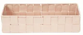 Koszyki łazienkowe - Compactor Organizer do szuflady TEX kosz L 30 x 12 x 7 cm różowy - miniaturka - grafika 1