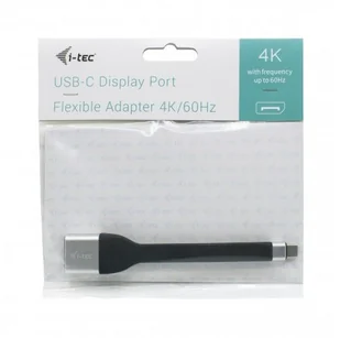 i-tec Adapter USB-C Flat Display Port 4K/60 Hz kompatybilny z Thunderbolt 3 - Adaptery i przejściówki - miniaturka - grafika 3