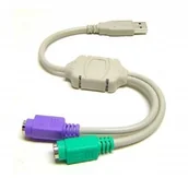Adaptery i przejściówki - Adapter Klawiatura i Mysz PS/2 Usb - 2xPS2 PS2 - miniaturka - grafika 1