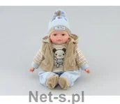 Lalki dla dziewczynek - ADAR Lalka bobas z dźw.w worku PL 35cm 417700 - miniaturka - grafika 1