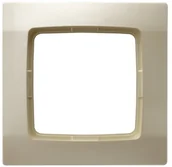 Klawisze i ramki - Ospel Ramka pojedyncza Ecru perłowy - R-1S/42 Karo - miniaturka - grafika 1