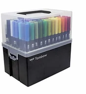 Przybory szkolne - Tombow ABT-108C ABT Dual Brush Pen pojemnik na długopisy w 107 kolorach + blender Pen - miniaturka - grafika 1